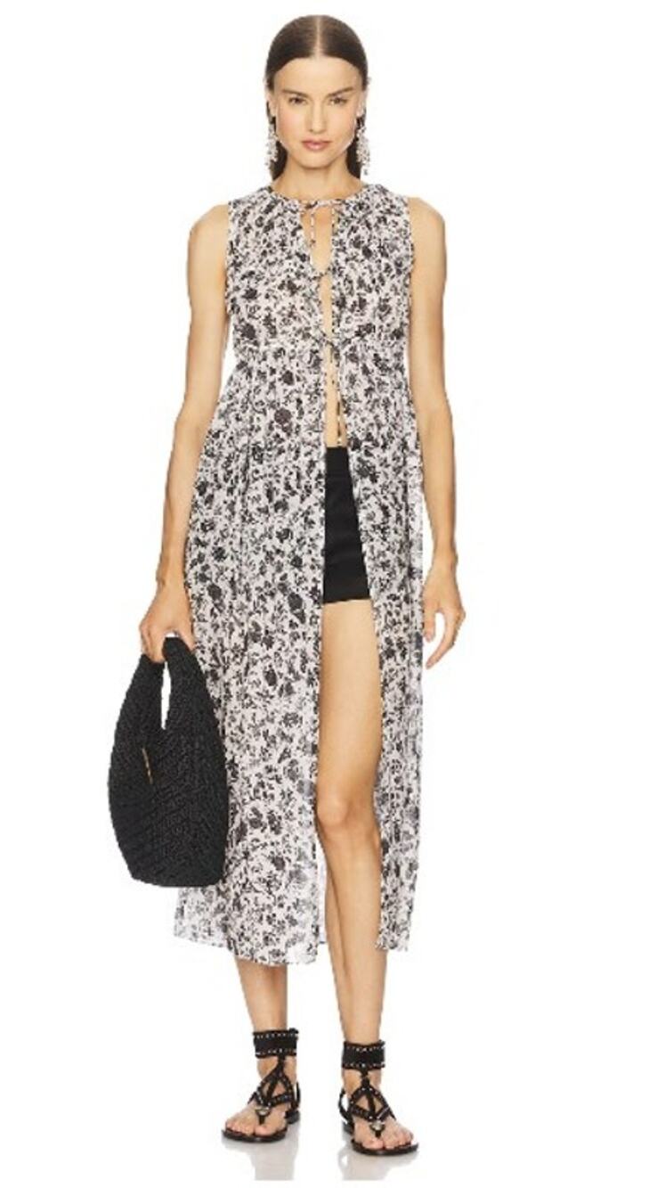 Ulla Johnson NWT $420 Marlen Dress Coverup White Gardenia Sheer Midi Sz Medium